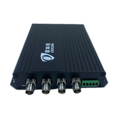 CVI TVI オーディオ ビデオ デジタル オプティカル コンバーター 4 ポート 産業モニタリング ブラック