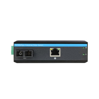 産業用高速イーサネットメディアコンバーターSC 固定ファイバーSM/MM 未管理 6KV CE