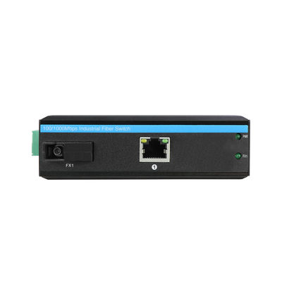 産業用イーサネットメディア変換器 IEEE802.3af/At 頑丈なネットワーク 無管理 CE DC48V