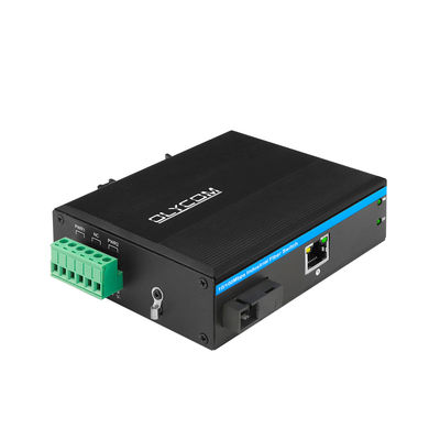 シングルファイバーSC PoE ファイバーメディアコンバーター 10/100M ファストイーサネット 15.4W 30W IP40 CE