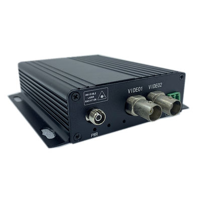 2ch MM繊維80KMの作動距離のアナログのビデオ デジタル光学コンバーター
