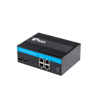 40Gbps 産業用管理されていないPOEスイッチ 10/100 ベースSFPファイバーポートスイッチ PoE産業用