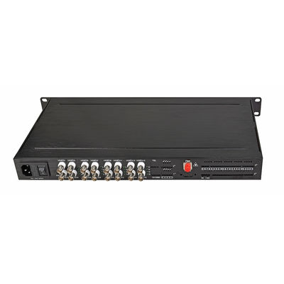 HD 1080P AHD CVI TVI ファイバービデオ デジタル光学変換 16 ポート AC 220V 入力