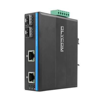 2つのSFPポートと大電圧を備えた産業ネットワークスイッチ