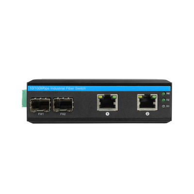 CE 10/100Mbps 産業ネットワーク スイッチ 2 SFP ポートと 2 イーサネット ポート 未管理