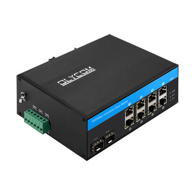 10 ポート ギガビット 産業ネットワーク スイッチ SFP ファイバー アップリンク ディン 鉄道 未管理