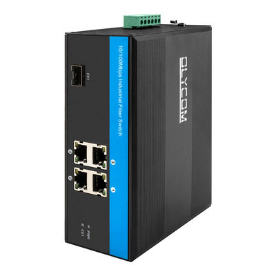 4 ポート 産業ネットワーク スイッチ ハブ 10/100Mbps 急速 イーサネット 無管理 CE FCC