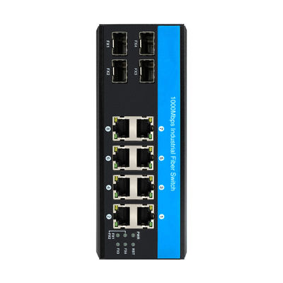 防水 8 ポート ネットワーク スイッチ ギガビット 頑丈 イーサネット スイッチ 4 ファイバー ポート