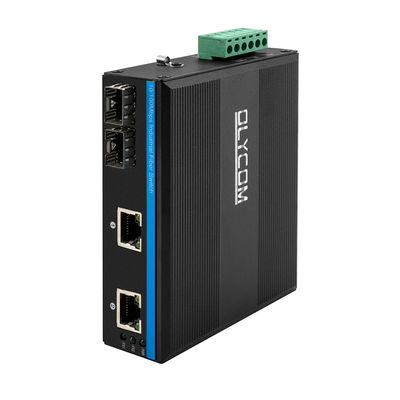 CE 10/100Mbps 産業ネットワーク スイッチ 2 SFP ポートと 2 イーサネット ポート 未管理