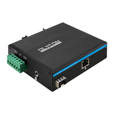 産業用イーサネットメディアコンバータ SFPファイバー 10/100Mbps 無管理型頑丈ケース