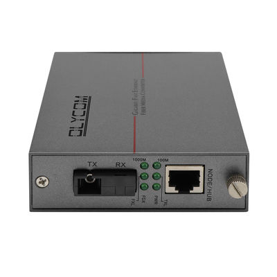 シングルモードファイバーメディアコンバータ 1.25G イーサネット WDM オプティカル 未管理 30W PoE
