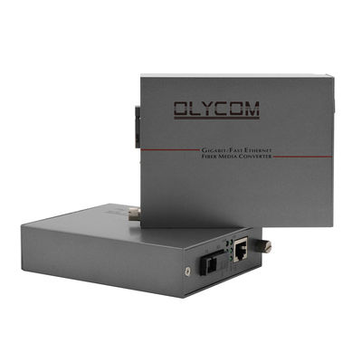 シングルモードファイバーメディアコンバータ 1.25G イーサネット WDM オプティカル 未管理 30W PoE