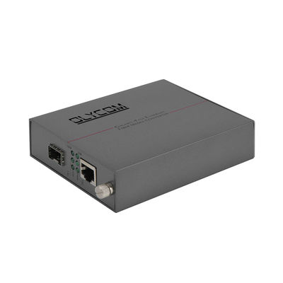 ギガビット 管理されていない光ファイバー イーサネット メディアコンバータ SFP スロット DC5V スタック 搭載