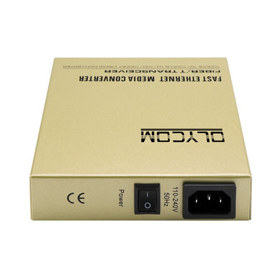 SFPシングルファイバーメディアコンバーター 10/100Mbps AC入力 アンマネージド LFPT 2KM 20KM CE