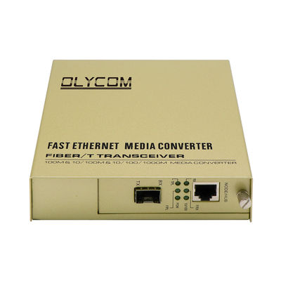 SFP単一繊維媒体のコンバーター、遷移ネットワーク媒体のコンバーターACは50HZを入れた