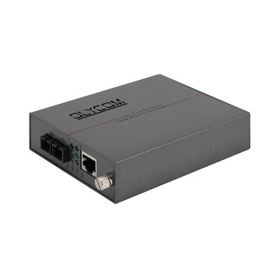 10/100M イーサネット ファイバー メディア 変換器 SC 接続器 ラック 設置可能 無管理 DC5V LFPT