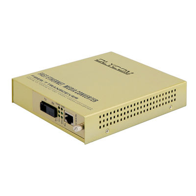 シングルコア光ファイバーイーサネットメディアコンバーター 未管理 1310/1550nm 220V AC入力