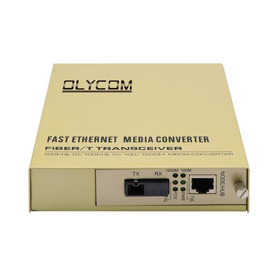 シングルコア光ファイバーイーサネットメディアコンバーター 未管理 1310/1550nm 220V AC入力