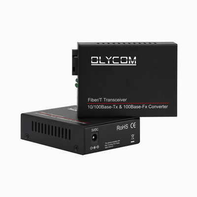 WDM ファストイーサネット 光ファイバーメディアコンバータ LFPT 未管理 20KM SCポート CE