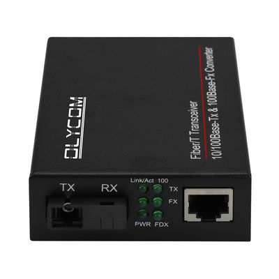 WDM ファストイーサネットメディアコンバータ LFPT 光ファイバー 無管理 20KM SC ポート CE