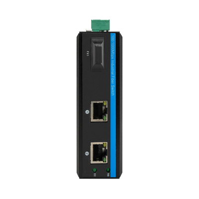 POE SCコネクタ 2 つのRJ45ポートのネットワークスイッチを持つ二重繊維産業スイッチハブ