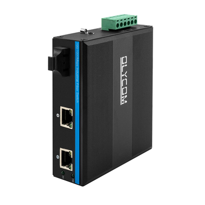 POE SCコネクタ 2 つのRJ45ポートのネットワークスイッチを持つ二重繊維産業スイッチハブ