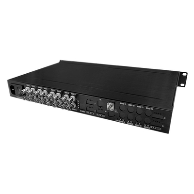 16ポート AHD CVI TVI CVBS ビデオ・トゥ・ファイバー・コンバーター HD 1080P CCTVモニタリング AC220V