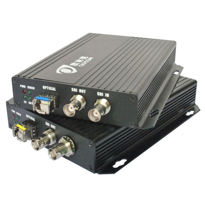 2 SDIの出力DC12V SFPスロットが付いているBNCの港3G-SDIのビデオ光トランスミッタそして受信機