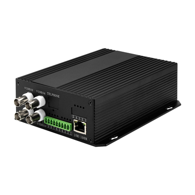 4チャネルCCTV アナログビデオから光ファイバー変換 NTSC/PAL/SECAM対応