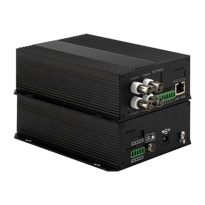 4チャネルCCTV アナログビデオから光ファイバー変換 NTSC/PAL/SECAM対応