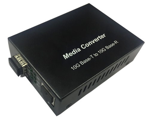 1000M 2.5G 5G 10G RJ45 SFP+ メディアコンバータ 12VDC オートセンサー速度 無管理
