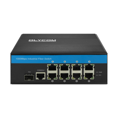 アウトドア 2.5G マネージド ファイバー スイッチ 産業用 ギガビット イーサネット 8 ポート ERPS リング マネージブル