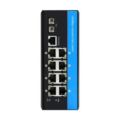 8 ポート ERPS L2+ マネージド スイッチ インダストリアル ギガビット イーサネット ST SM/MM ファイバーポート