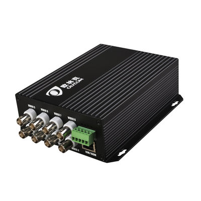 8ポート ビデオデータ ファイバーメディア変換器 10/100Mbps イーサネット RS485 データ DC12V スタンドアロン