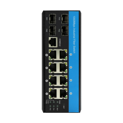 12 ポート 2.5G ファイバー ERPS リング L2 管理可能な産業用管理されたイーサネット スイッチ