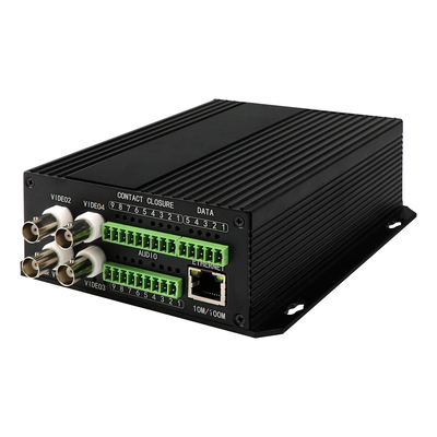 4ポート AV バランスされたオーディオ イーサネット ビデオ メディア 変換器 DC5V ST ファイバー